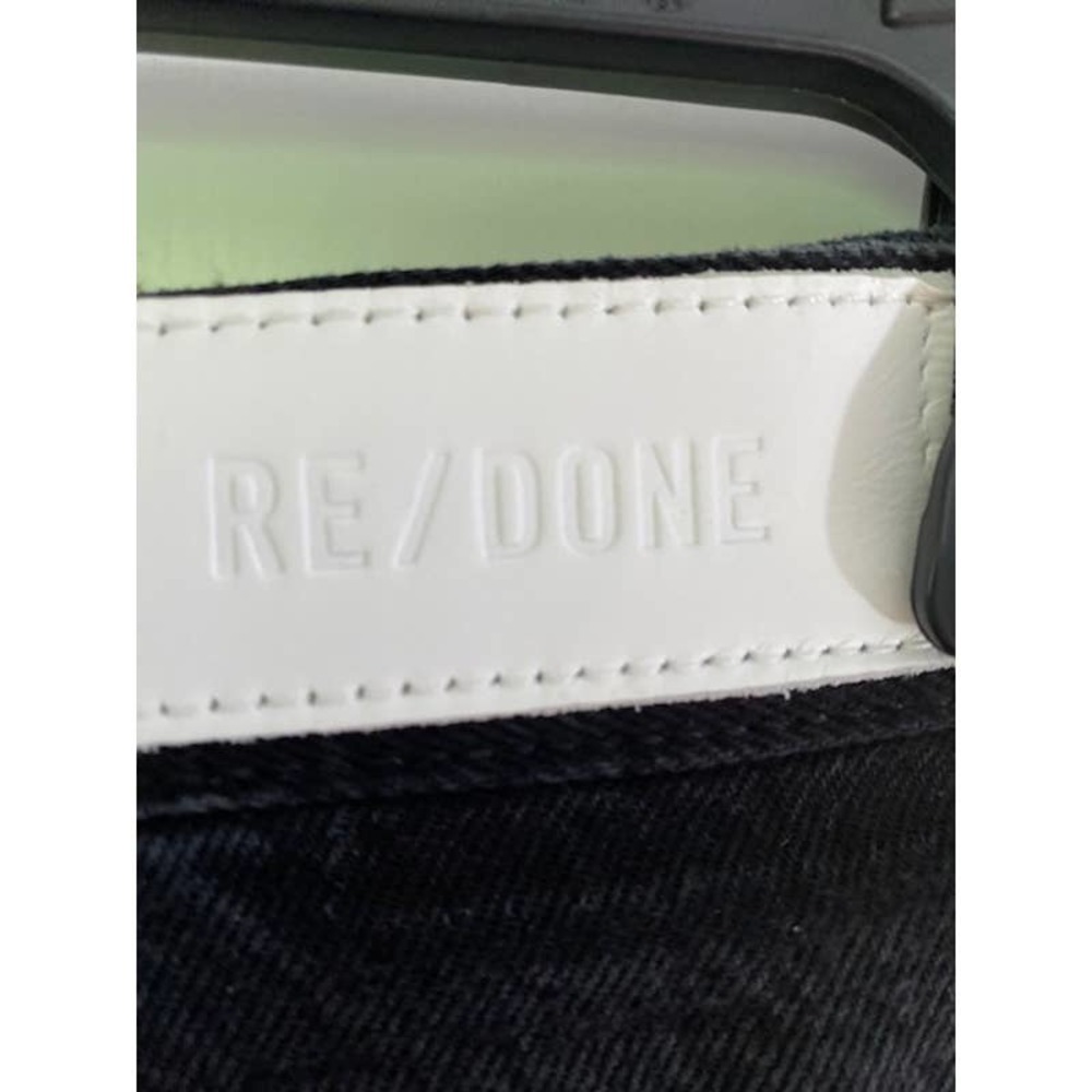 ReDone Womens Jeans Originals 70s Ultra High Rise‎ Wide Leg in Shaded Black NWTs - Picture 6 of 7